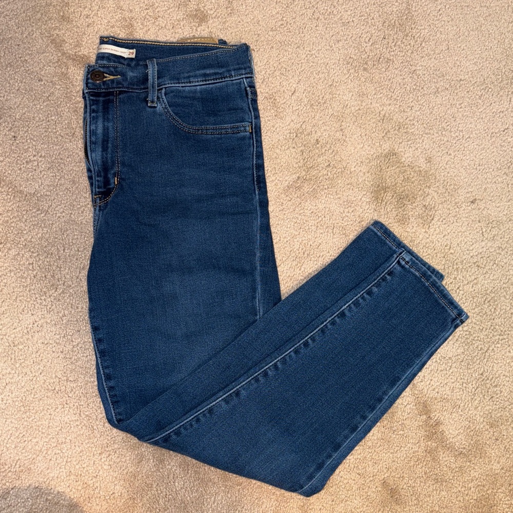 Levi’s high waist skinny crop jeans
